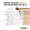 KINGART® Radiant™ Series Premium Golden Synthetic Brushes for Acrylic, Oil and Watercolor, Gift Box, Set of 12